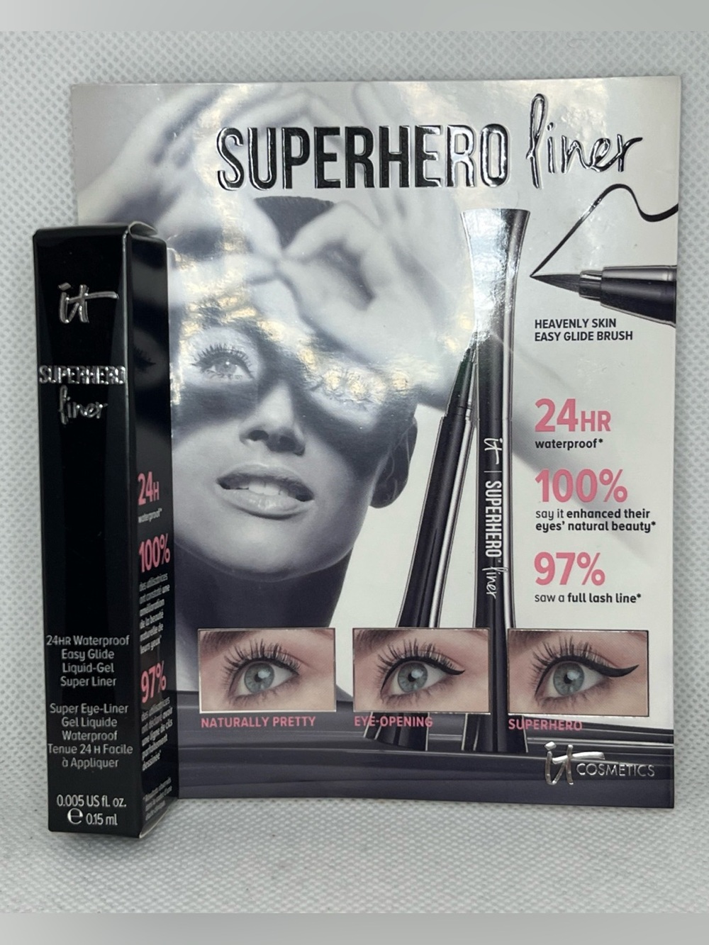 it Cosmetics Superhero Liner 0.005floz/0.15ml Travel Size